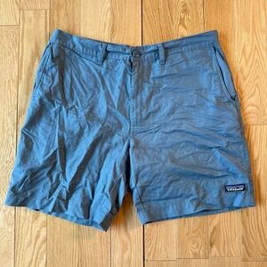 Patagonia Lightweight All-Wear Organic Cotton‎ Hemp Blend Blue 8" Shorts Mens 35